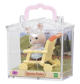 Sylvanian Families Sylvanian Families 5200 Baby Draagdoosje (Konijn in Wandelwagen)