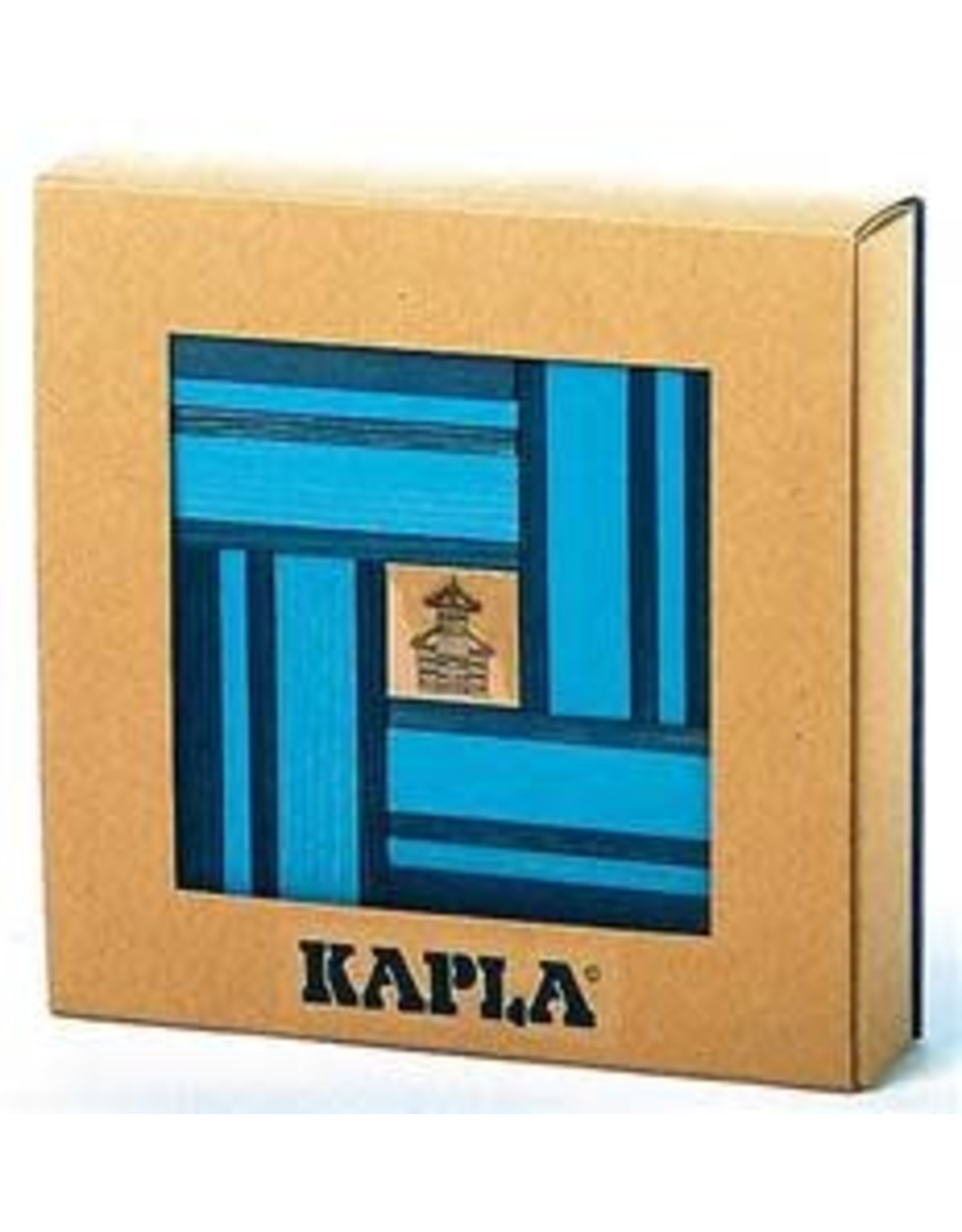 Kapla KAPLA 40 Nr 21 Licht-​/Don­ker­blauw met boek (ver­pakt in doos)