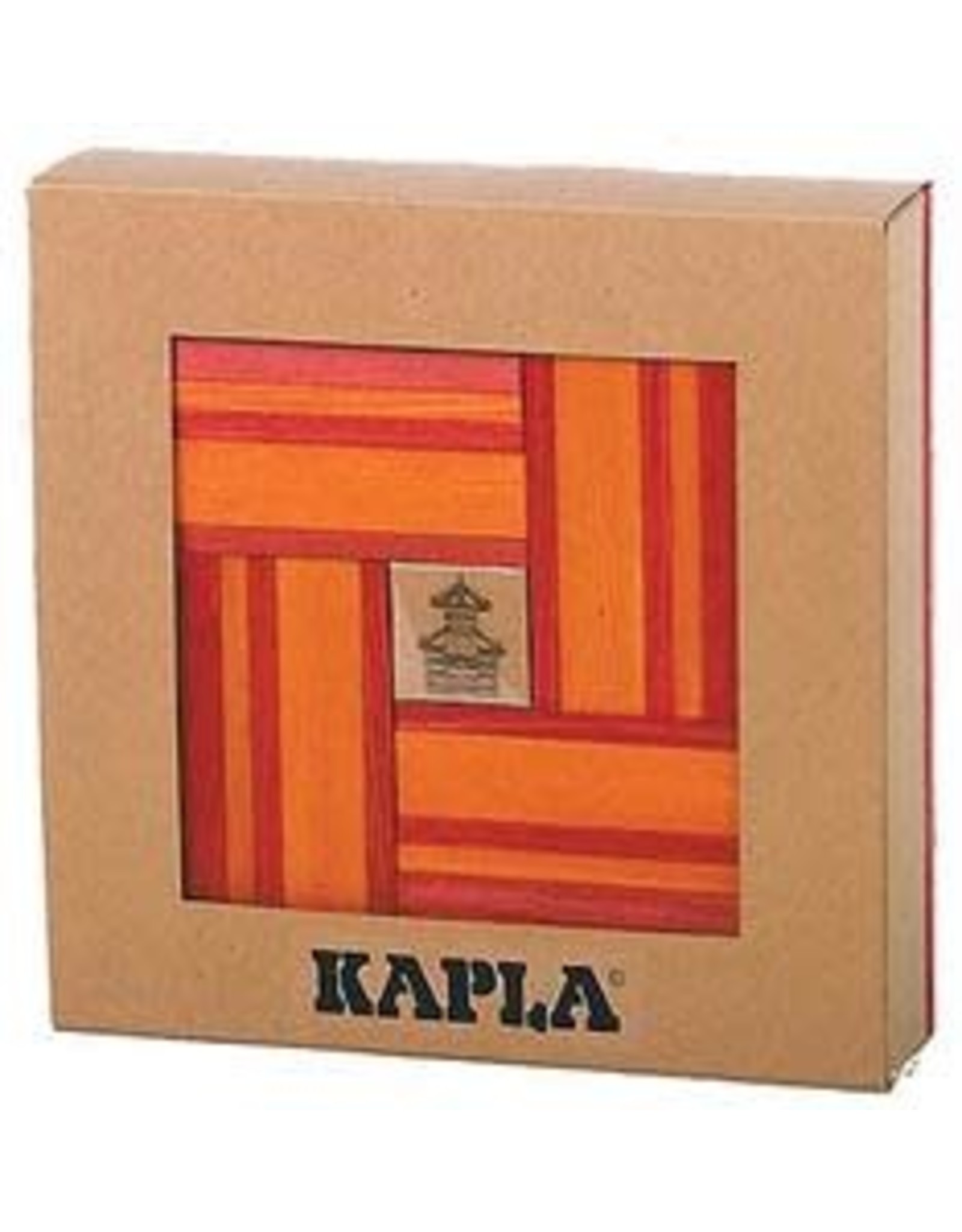 Kapla KAPLA 40 Nr 22 Rood/Oran­je met boek (ver­pakt in doos)