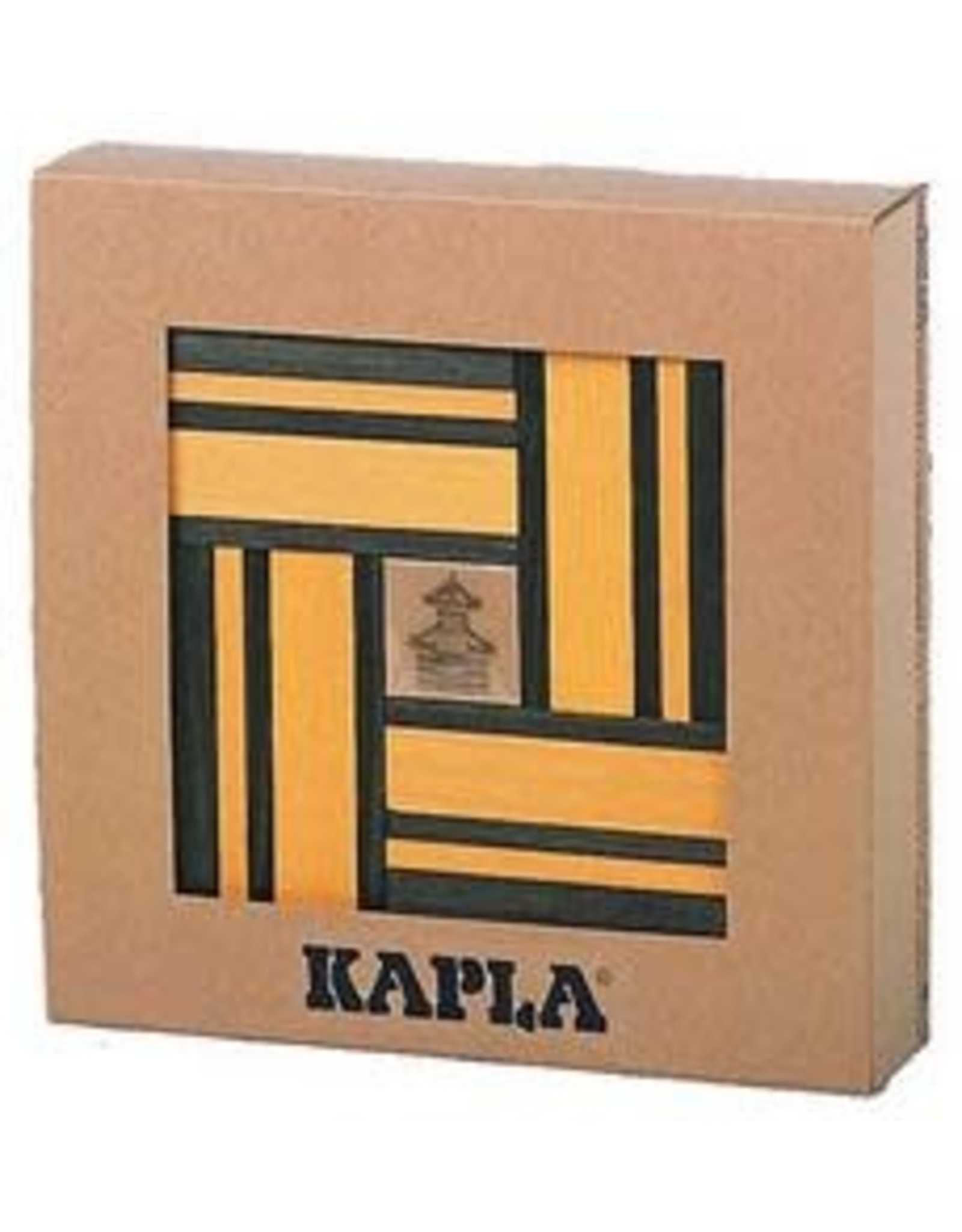 Kapla KAPLA 40 Nr 23 Geel/Groen met boek (ver­pakt in doos)