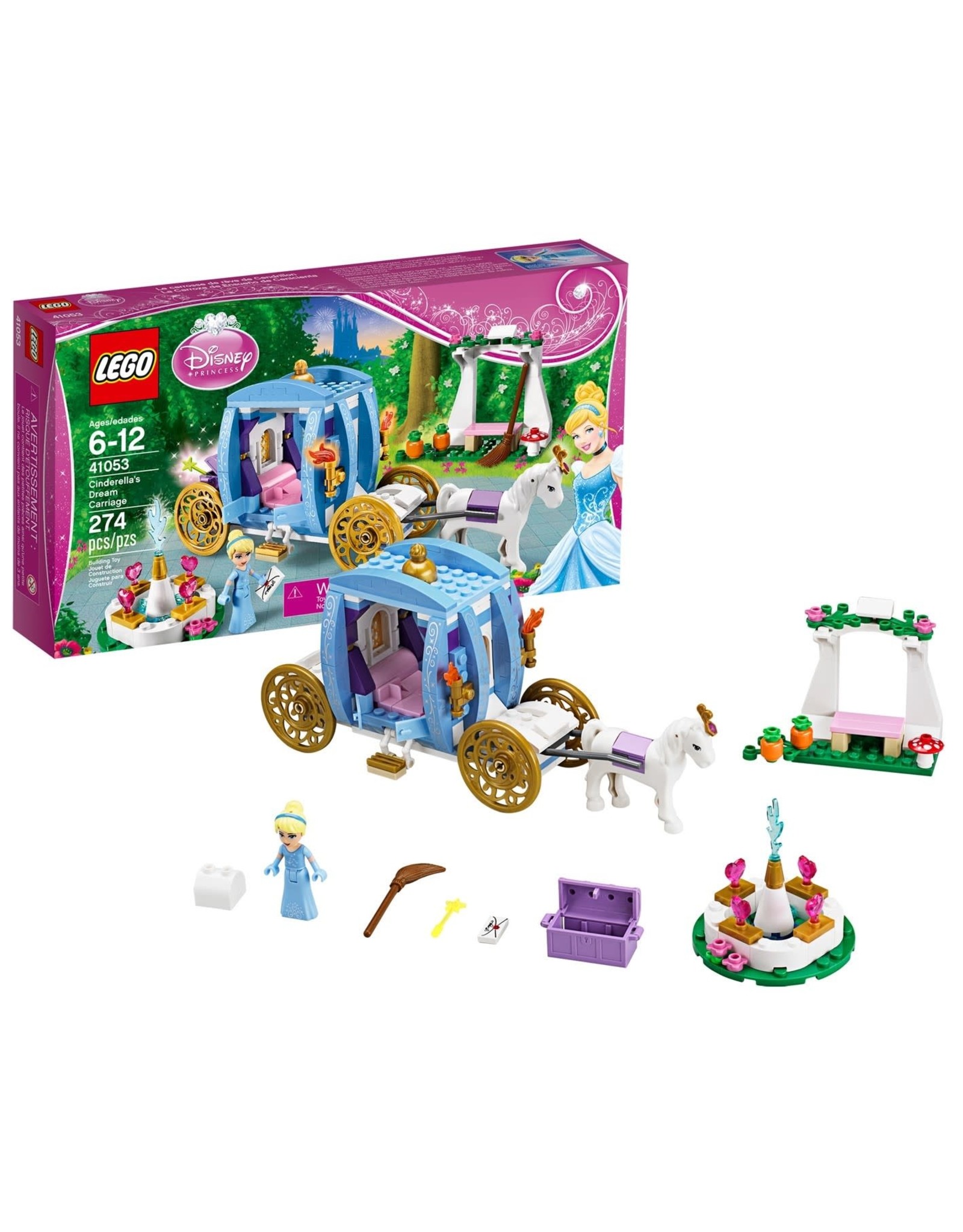 Lego Princess Lego princess Assepoesters Betoverde Koets