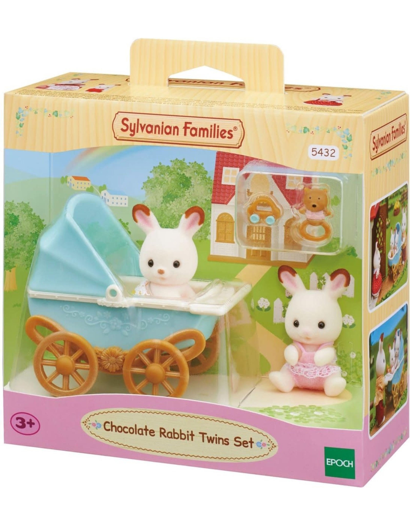 Sylvanian Families Sylvanian Families 5432 Set Tweeling Chocoladekonijn  (Kinderwagen)