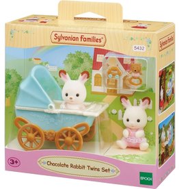 Sylvanian Families Sylvanian Families 5432 Set Tweeling Chocoladekonijn  (Kinderwagen)