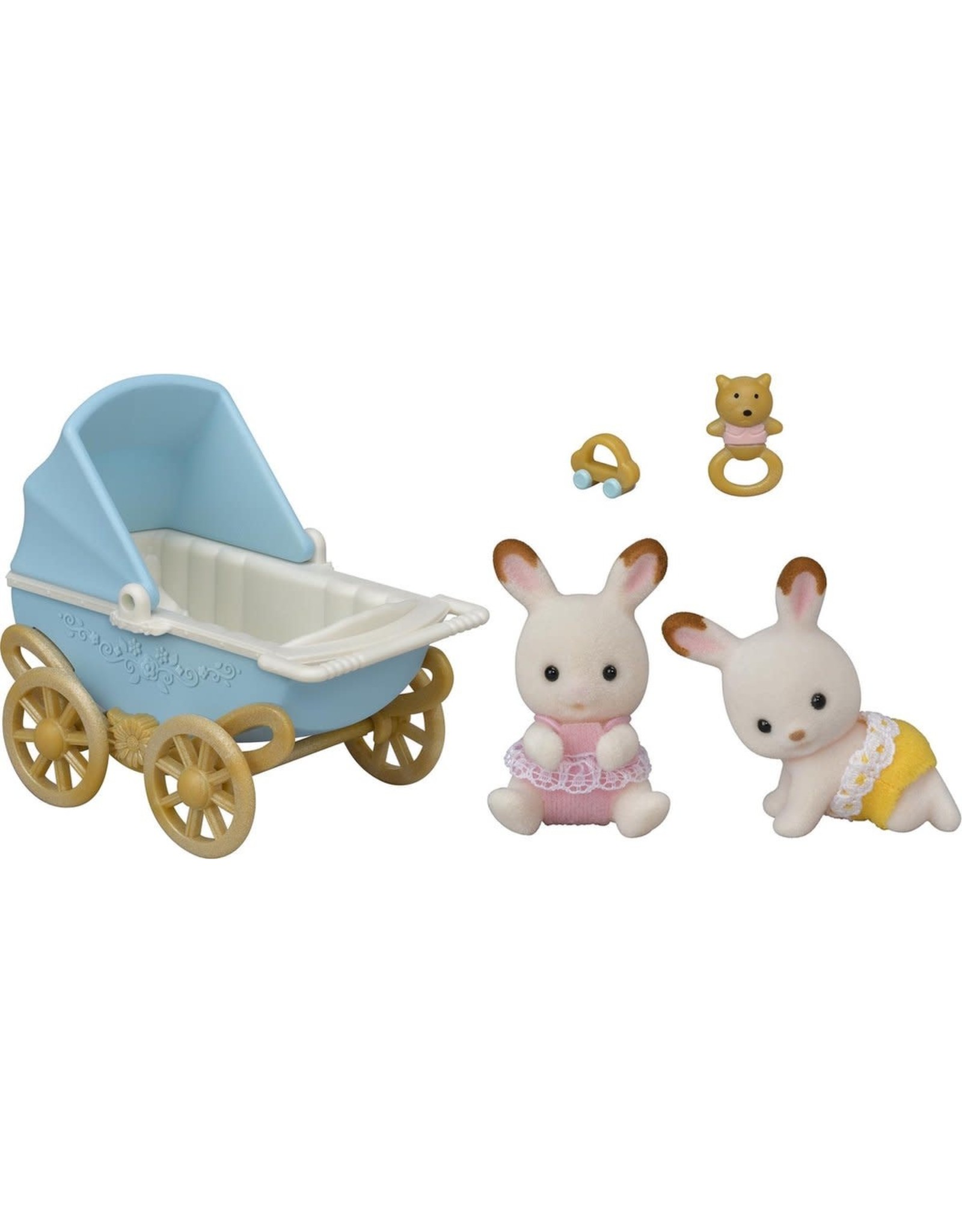 Sylvanian Families Sylvanian Families 5432 Set Tweeling Chocoladekonijn  (Kinderwagen)