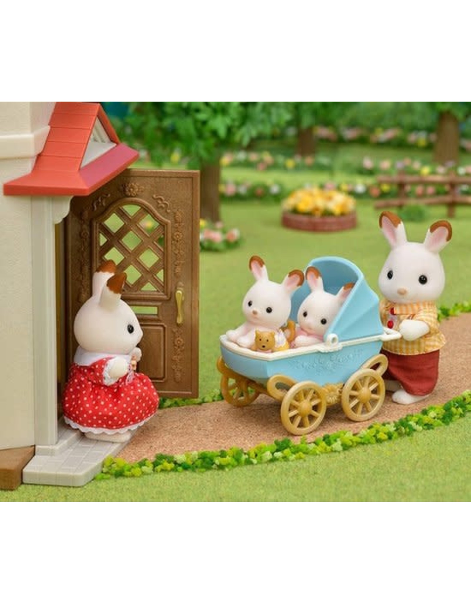 Sylvanian Families Sylvanian Families 5432 Set Tweeling Chocoladekonijn  (Kinderwagen)