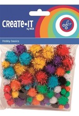 Haza Create-It   78 Glitterpompoms Ass