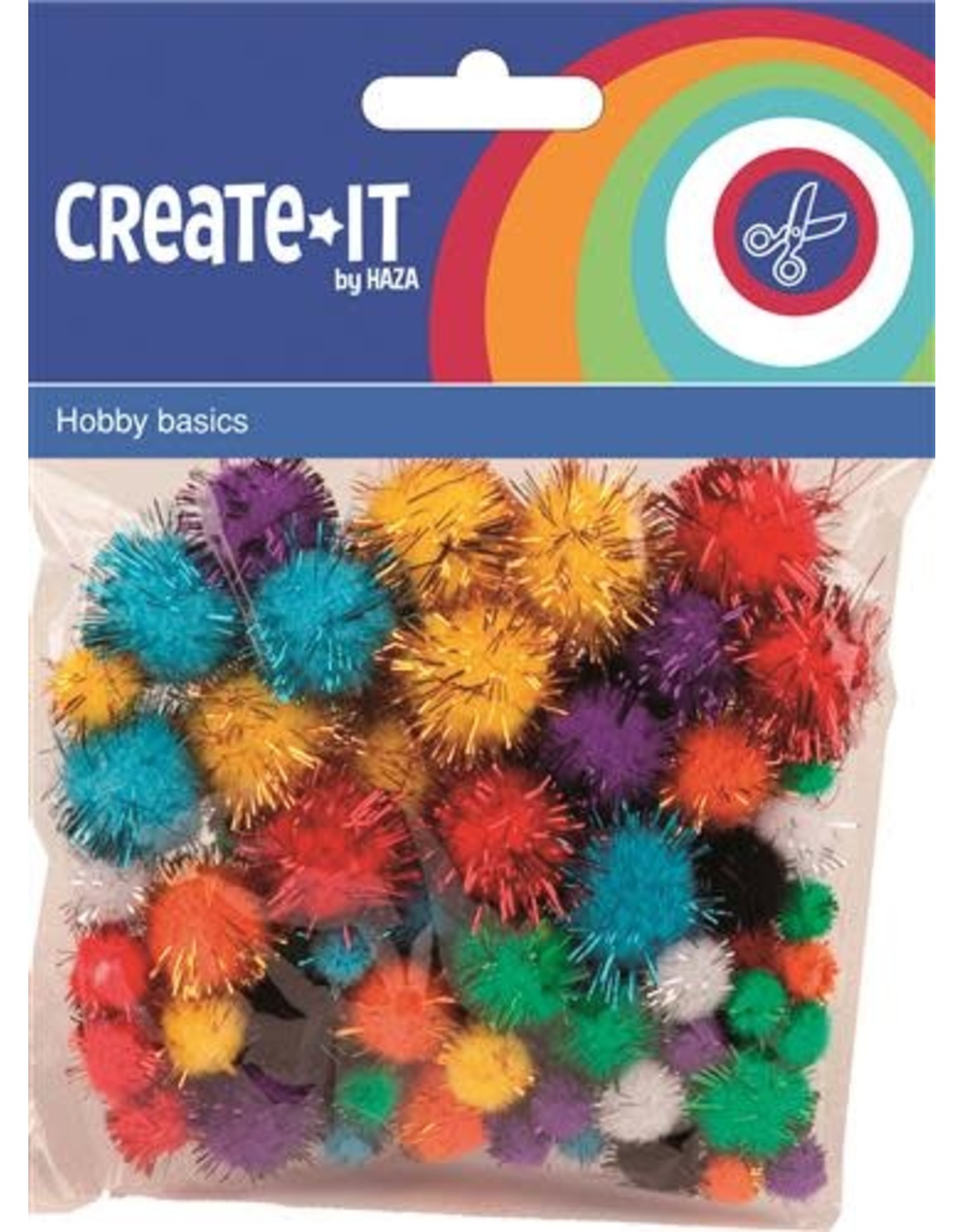 Haza Create-It   78 Glitterpompoms Ass