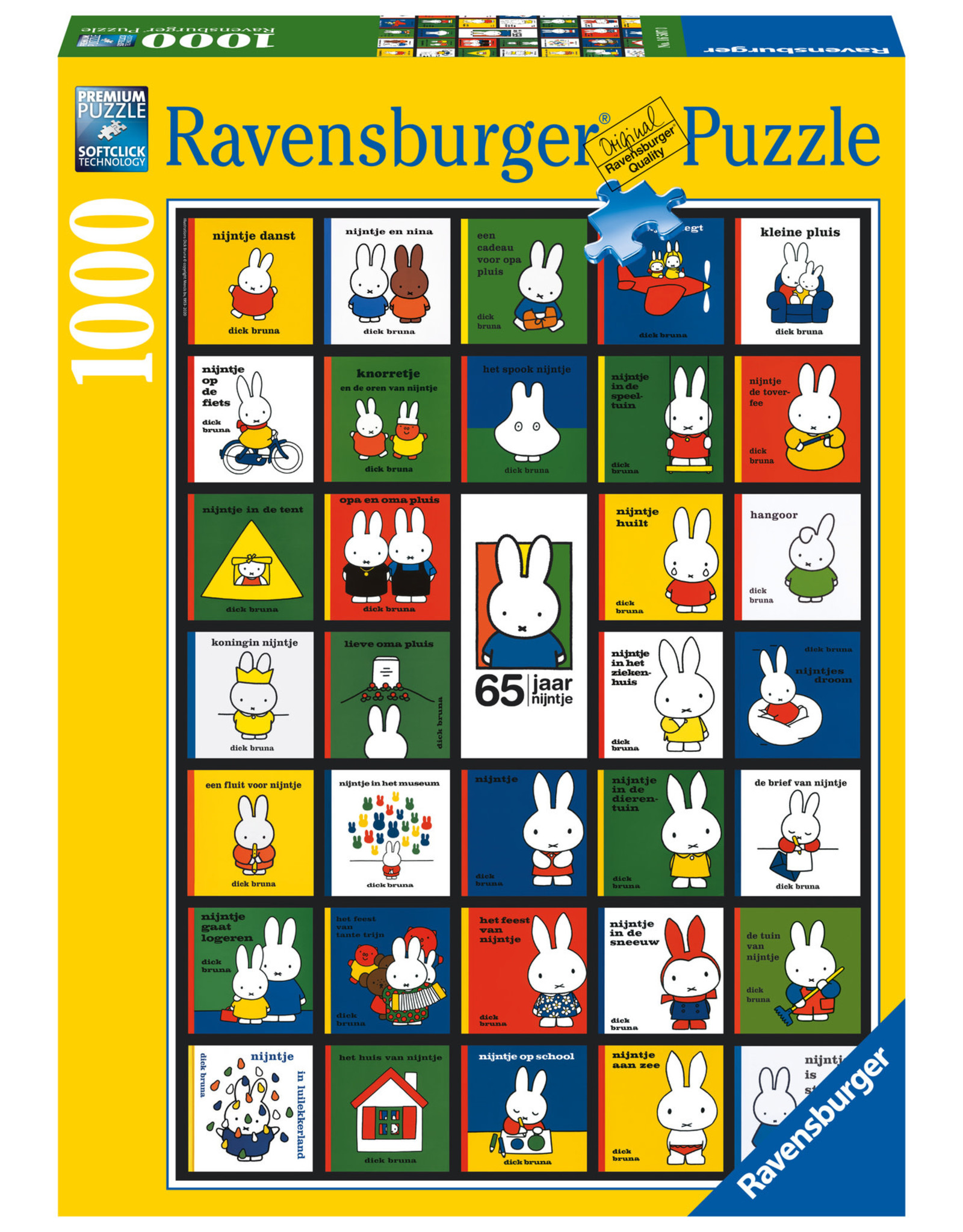 Ravensburger Ravensburger puzzel Nijntjes 65e verjaardag  1000 stukjes