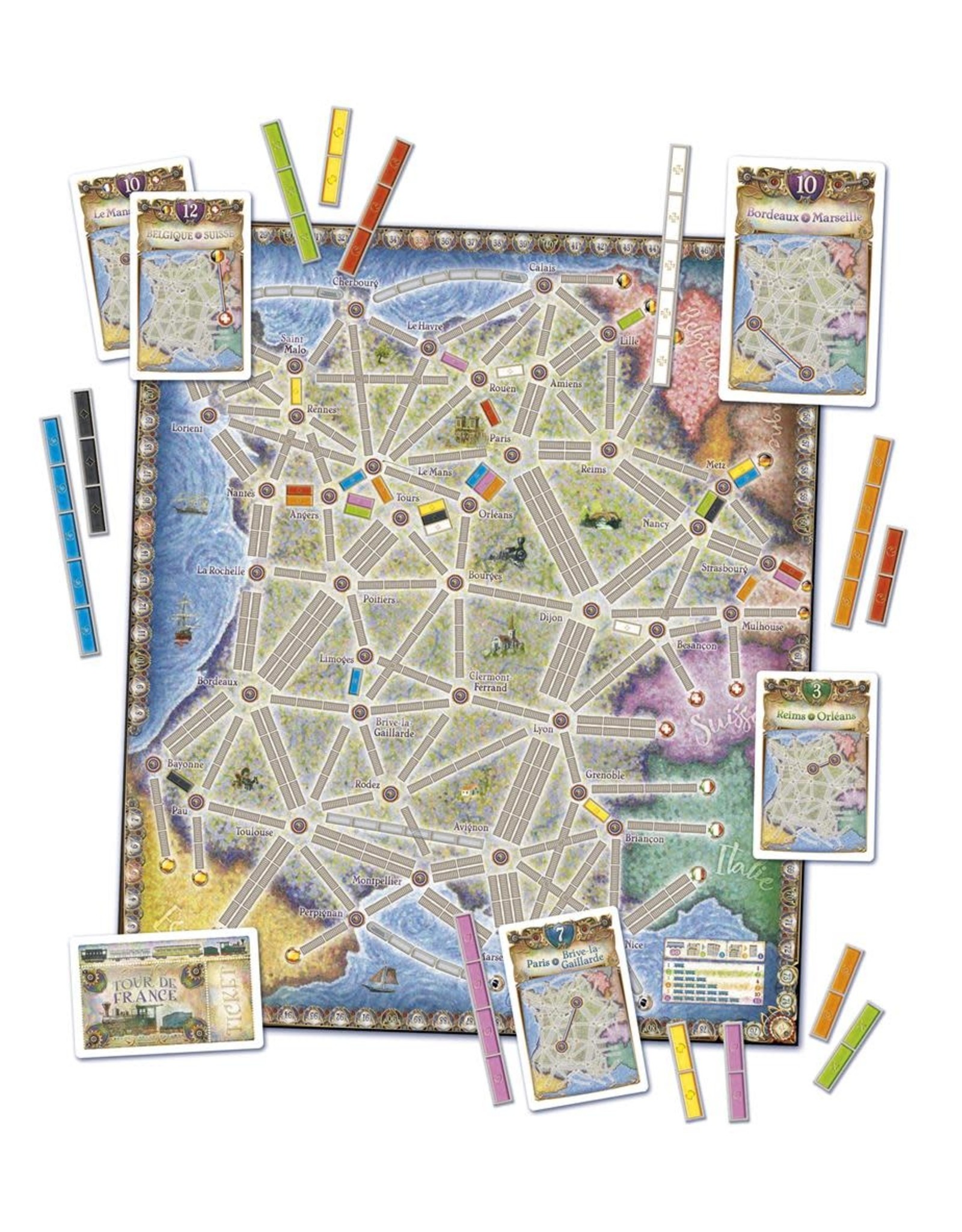 Days of Wonder Ticket to Ride France/Old West – Bordspel