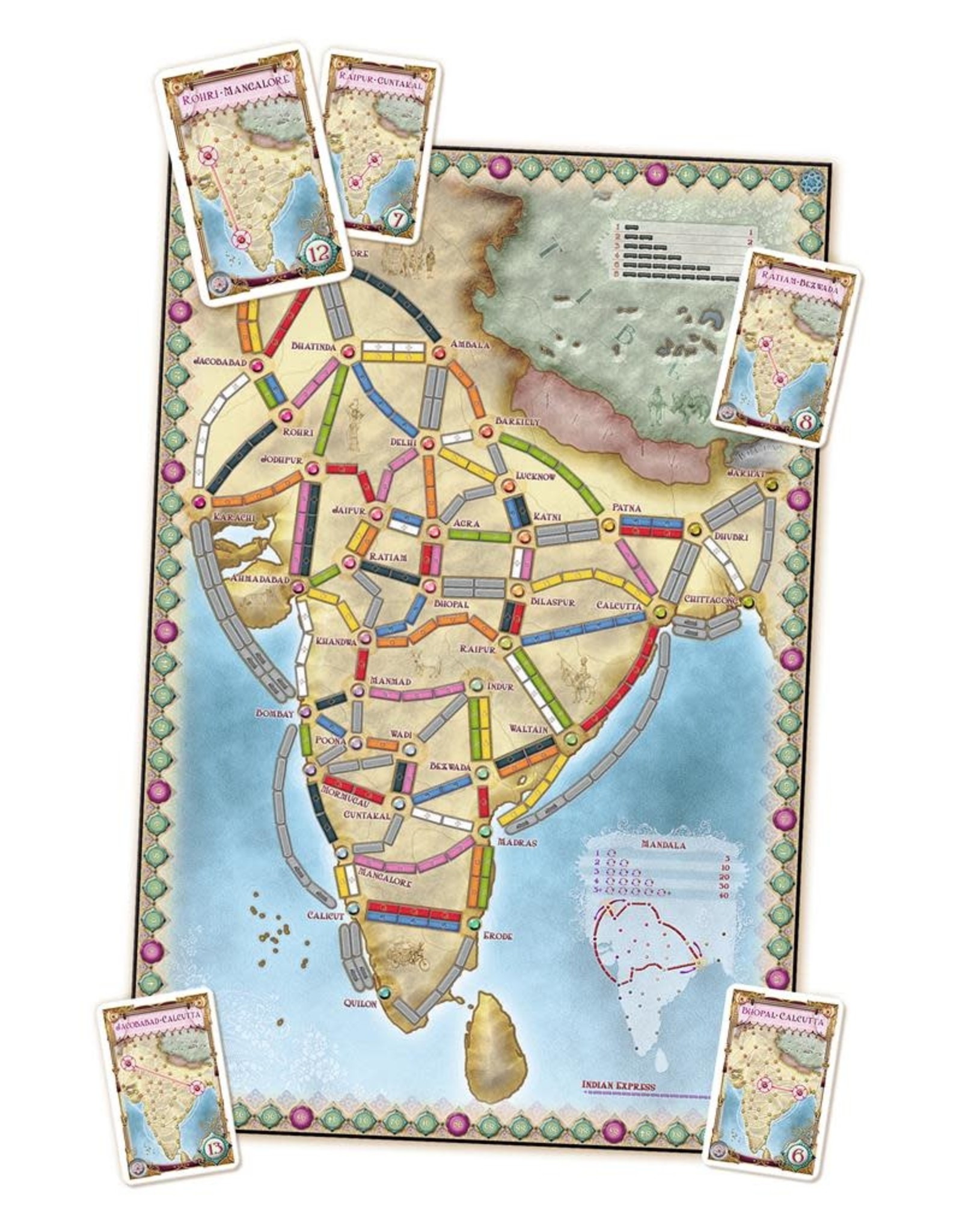 Days of Wonder Ticket To Ride India – Bordspel