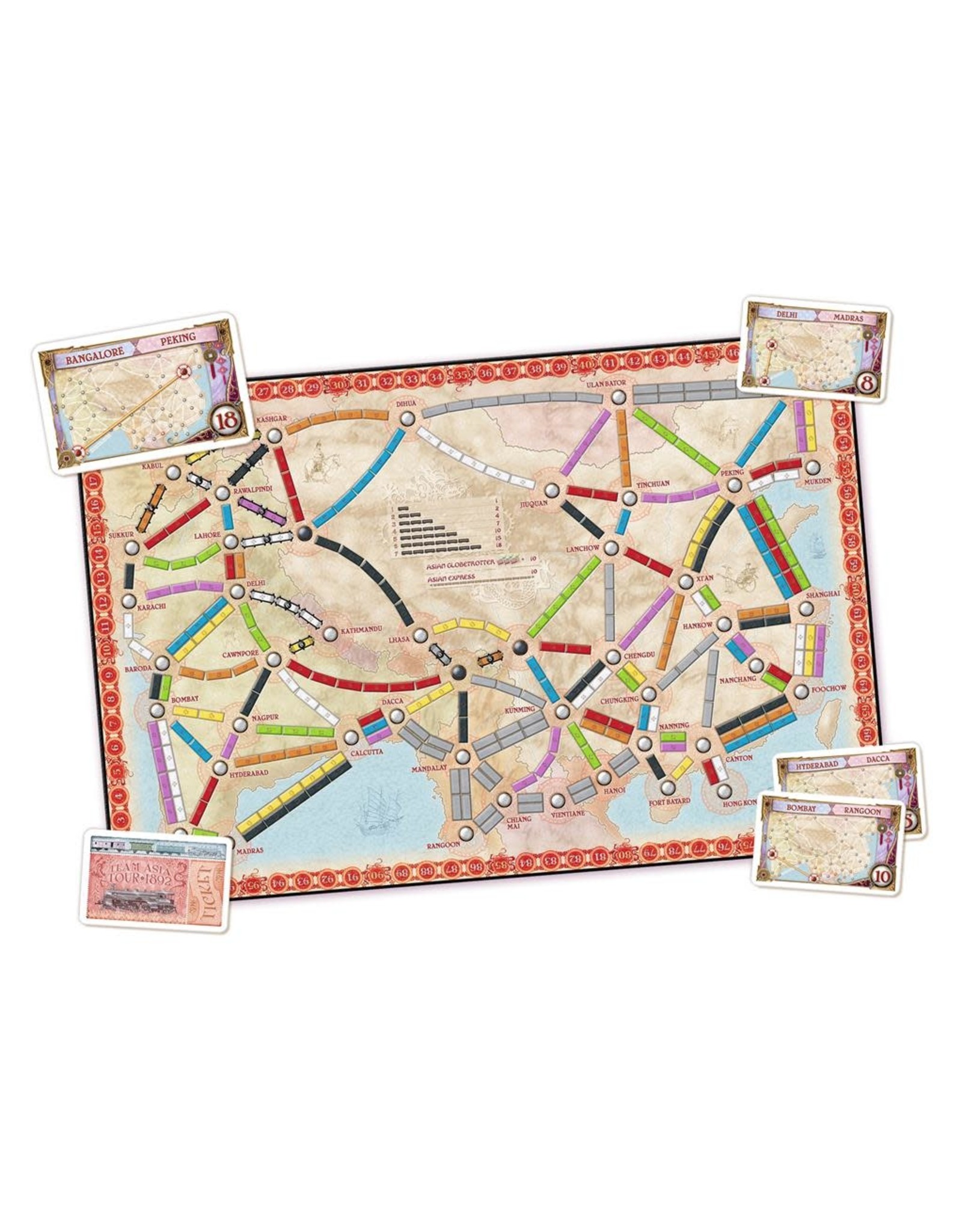 Days of Wonder Ticket To Ride Asia – Bordspel