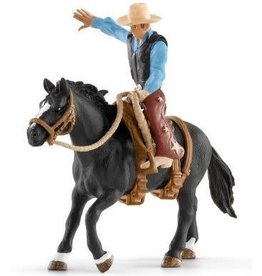 Schleich Schleich Farm World 41416 Western Cowboy in het Zadel