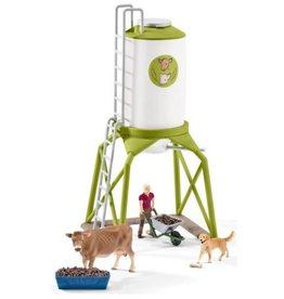 Schleich Schleich Farm World 41429 Voedersilo met Dieren