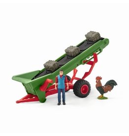 Schleich Schleich Farm World 42377 Schleich Hooi Transportband met Boer