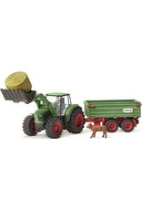 Schleich Schleich Farm World 42379 Schleich Tractor met Aanhangwagen