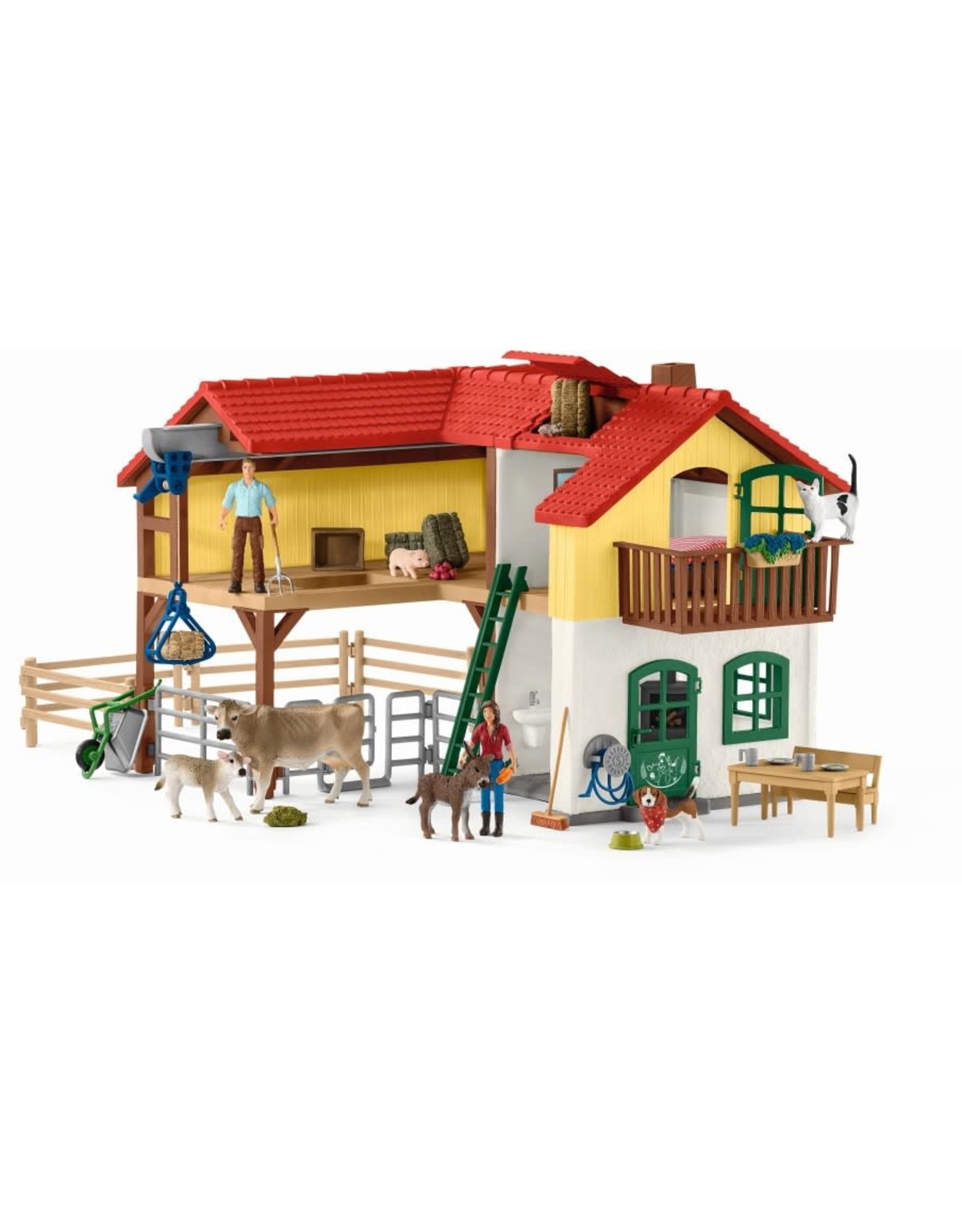 Schleich Schleich Farm World 42407 Boerderij met Stal en Dieren