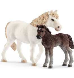 Schleich Schleich Farm World 42423 Pony en Veulen