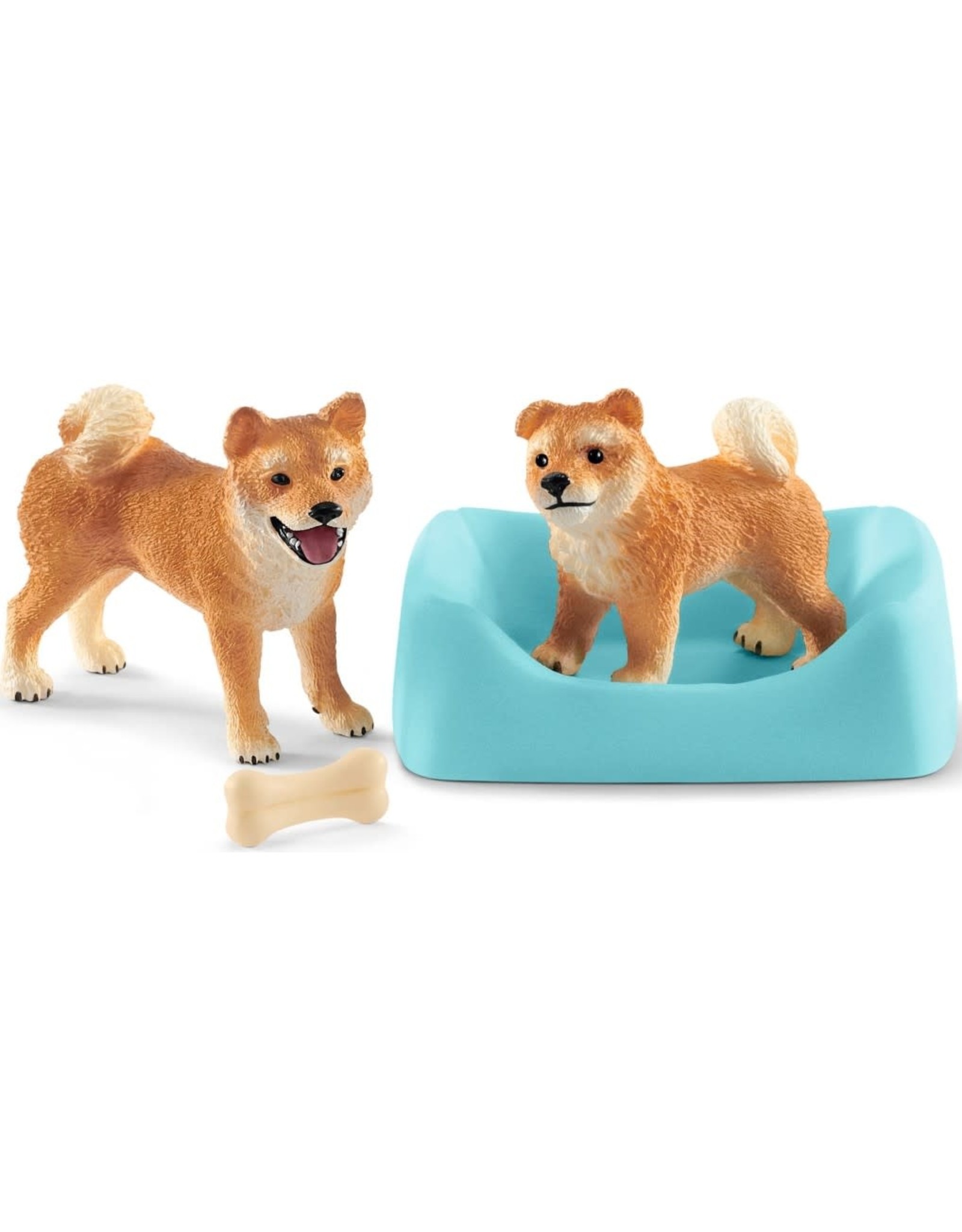 Schleich Schleich Farm World 42479 Shiba Inu Moeder met pup