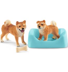 Schleich Schleich Farm World 42479 Shiba Inu Moeder met pup