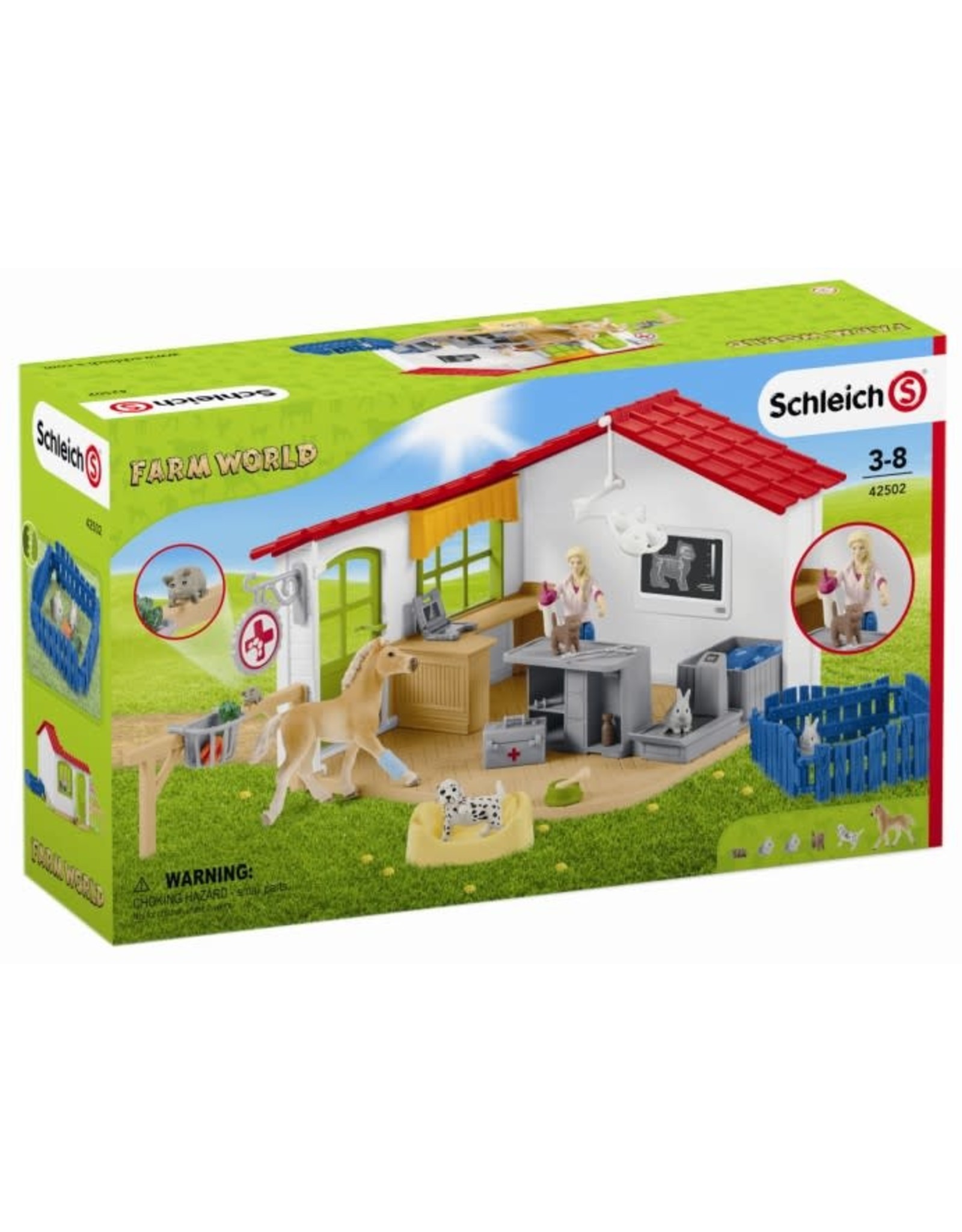 Schleich Schleich Farm World 42502 Dierenartspraktijk met Huisdieren
