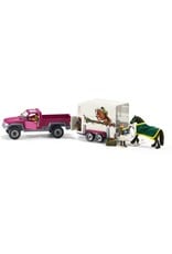 Schleich Schleich Horse Club 42346 Pick-Up met Paardentrailer