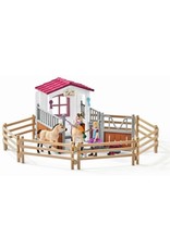 Schleich Schleich Horse Club 42369 Paardenbox Arabische Paarden en Verzorgster Schleich Schleich Horse Club 42369 Paardenbox Arabische Paarden en Verzorgster