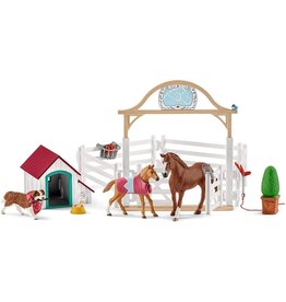 Schleich Schleich Horse Club 42458 Hanna's Gastenpaarden met Hond Ruby