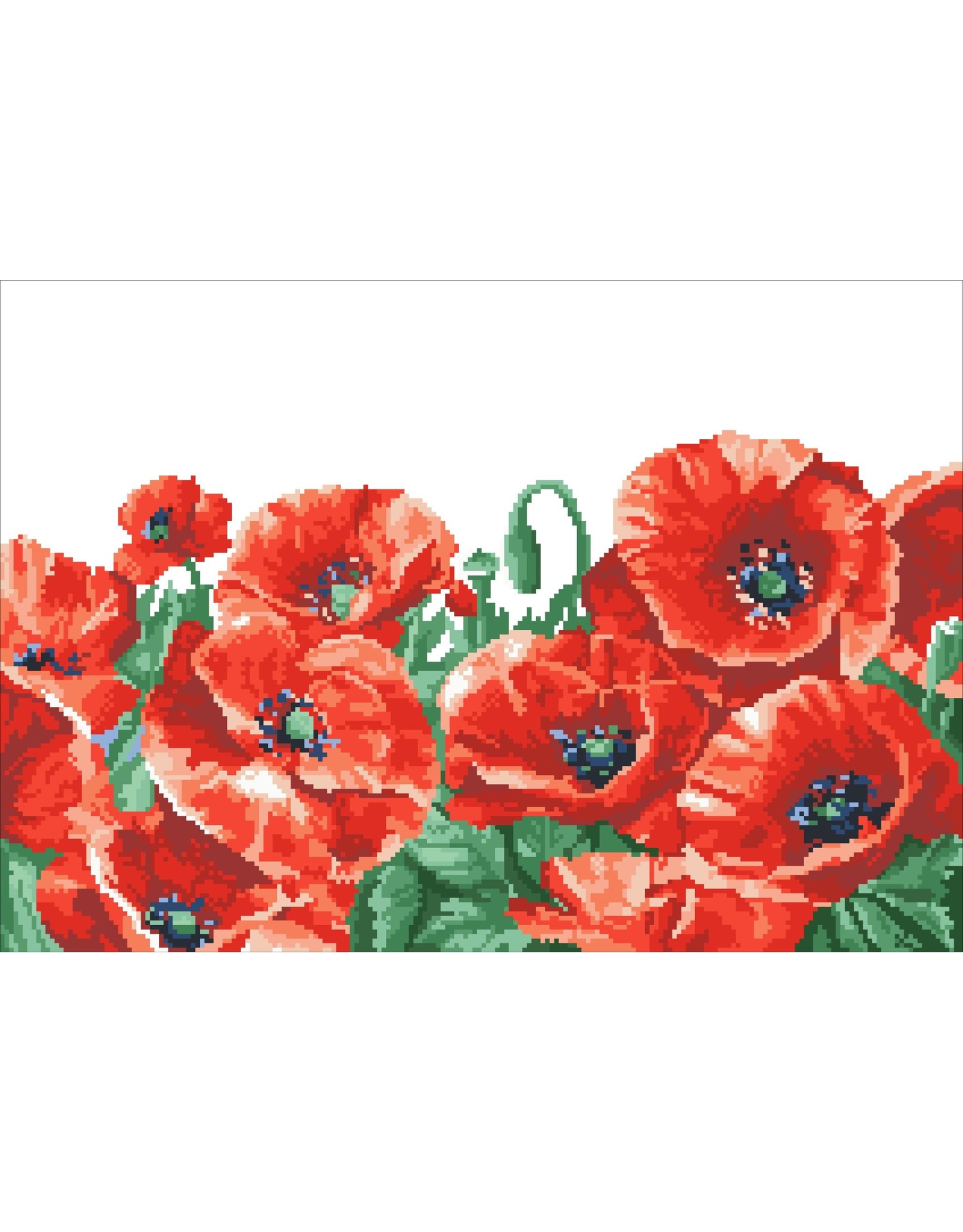 Diamond Dotz Diamond Dotz   Red Poppy Field: 60x42 cm