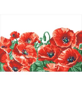 Diamond Dotz Diamond Dotz   Red Poppy Field: 60x42 cm