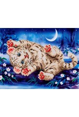 Diamond Dotz Diamond Dotz  Baby Tiger Roly Poly  35x27cm