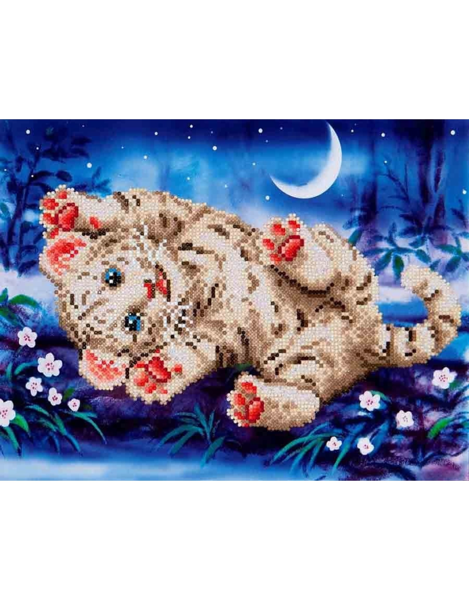 Diamond Dotz Diamond Dotz  Baby Tiger Roly Poly  35x27cm