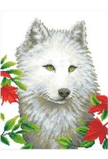 Diamond Dotz Diamond Dotz White Wolf : 46x35 cm