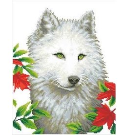 Diamond Dotz Diamond Dotz White Wolf : 46x35 cm