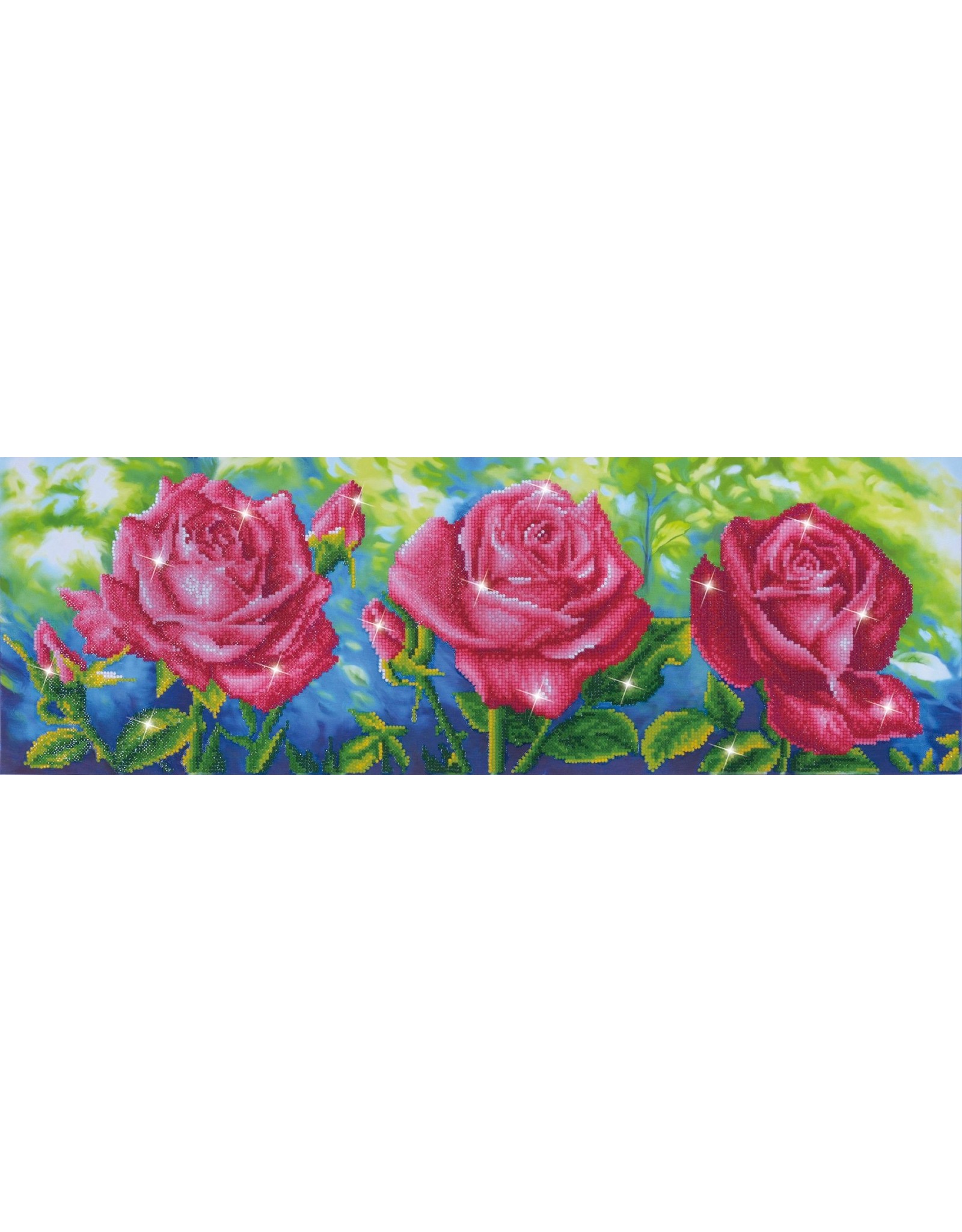 Diamond Dotz Diamond Dotz:  Les Roses du Jardin 82x27cm