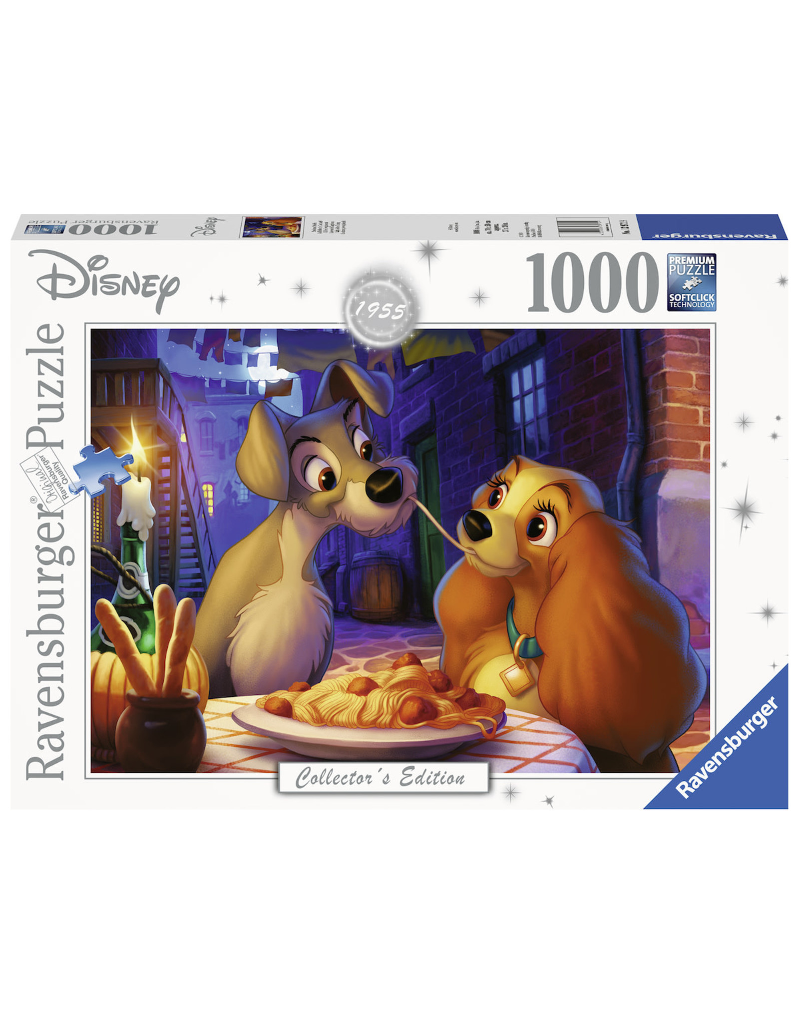 Ravensburger Ravensburger puzzel WD: Lady en de Vagebond  1000 stukjes
