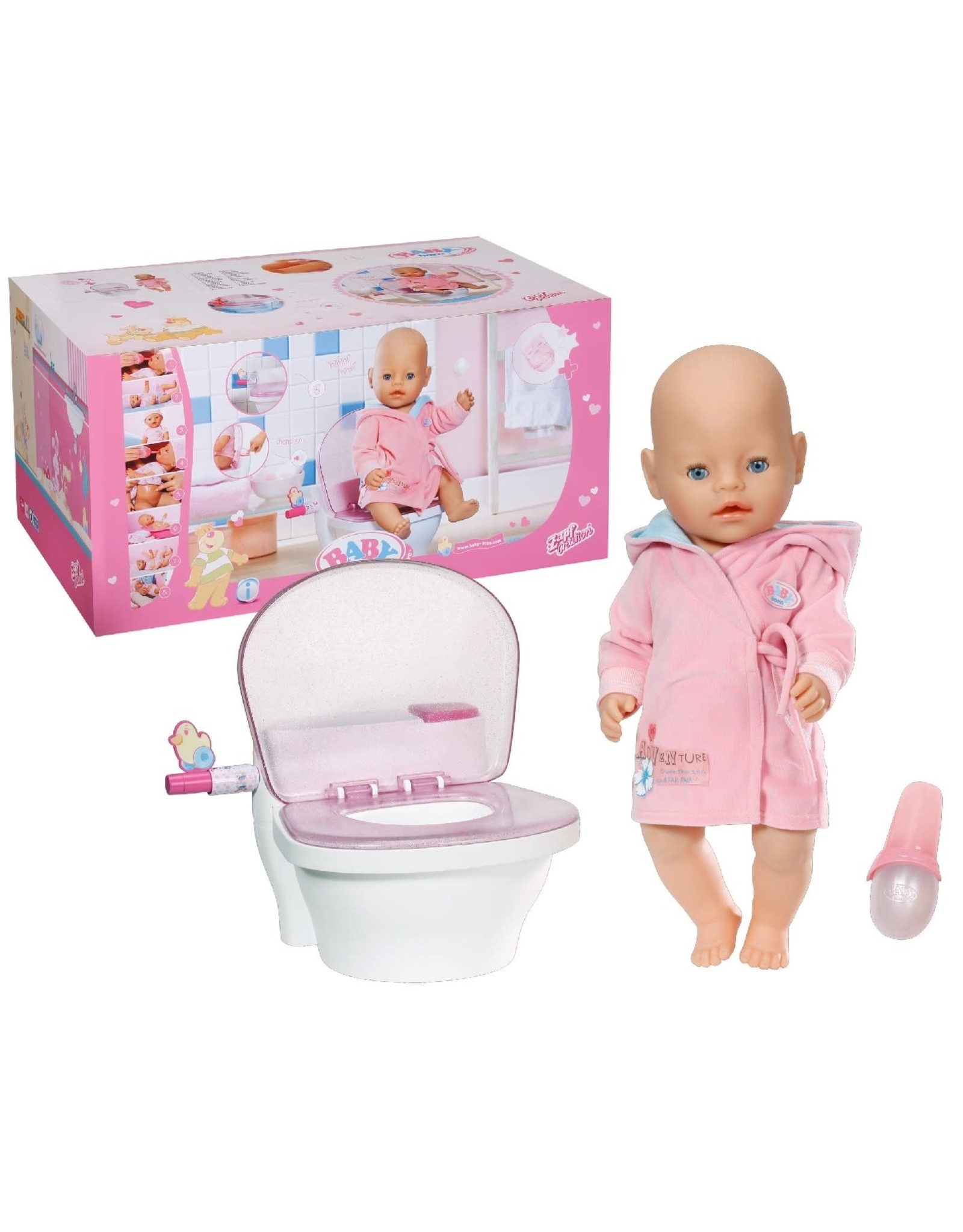 Zapf Baby Born Pop 43 cm + Potty