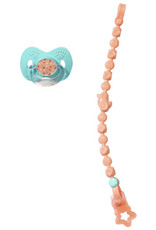 Zapf Magic Baby Born Fopspeen met ketting Roze/Blauw