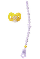 Zapf Magic Baby Born Fopspeen met ketting Lila / Geel