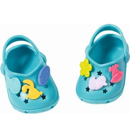 Zapf Baby Born Schoenen met leuke Pins Turquoise