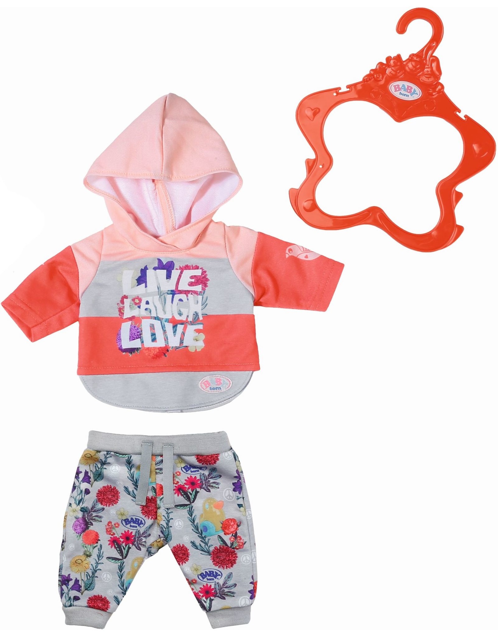 Zapf Baby Born Joggingpak Trend Rood/Roze