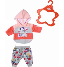 Zapf Baby Born Joggingpak Trend Rood/Roze