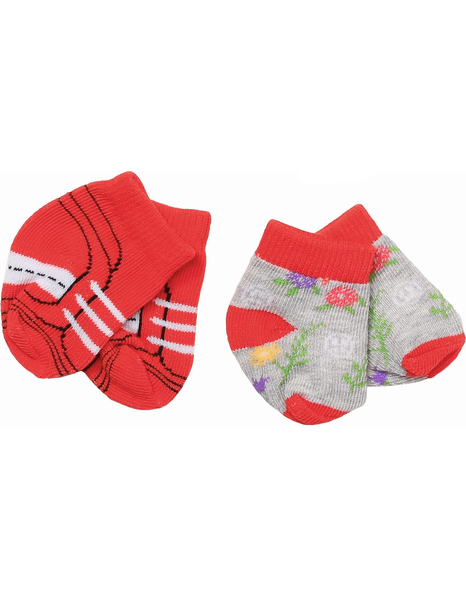 Zapf Baby Born Sokken Trend 2-Pack: Rood