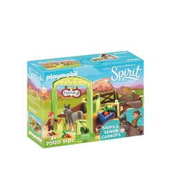 Playmobil Playmobil Spirit 70120 Knip en Meneer Worteltjes met Paardenbox