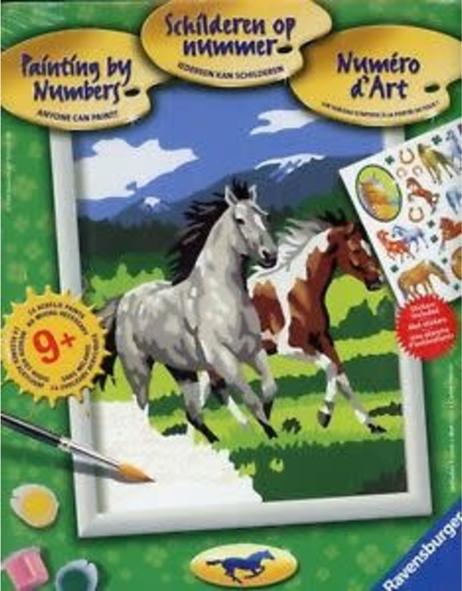 Ravensburger Schilderen op Nummer 293759 Paarden