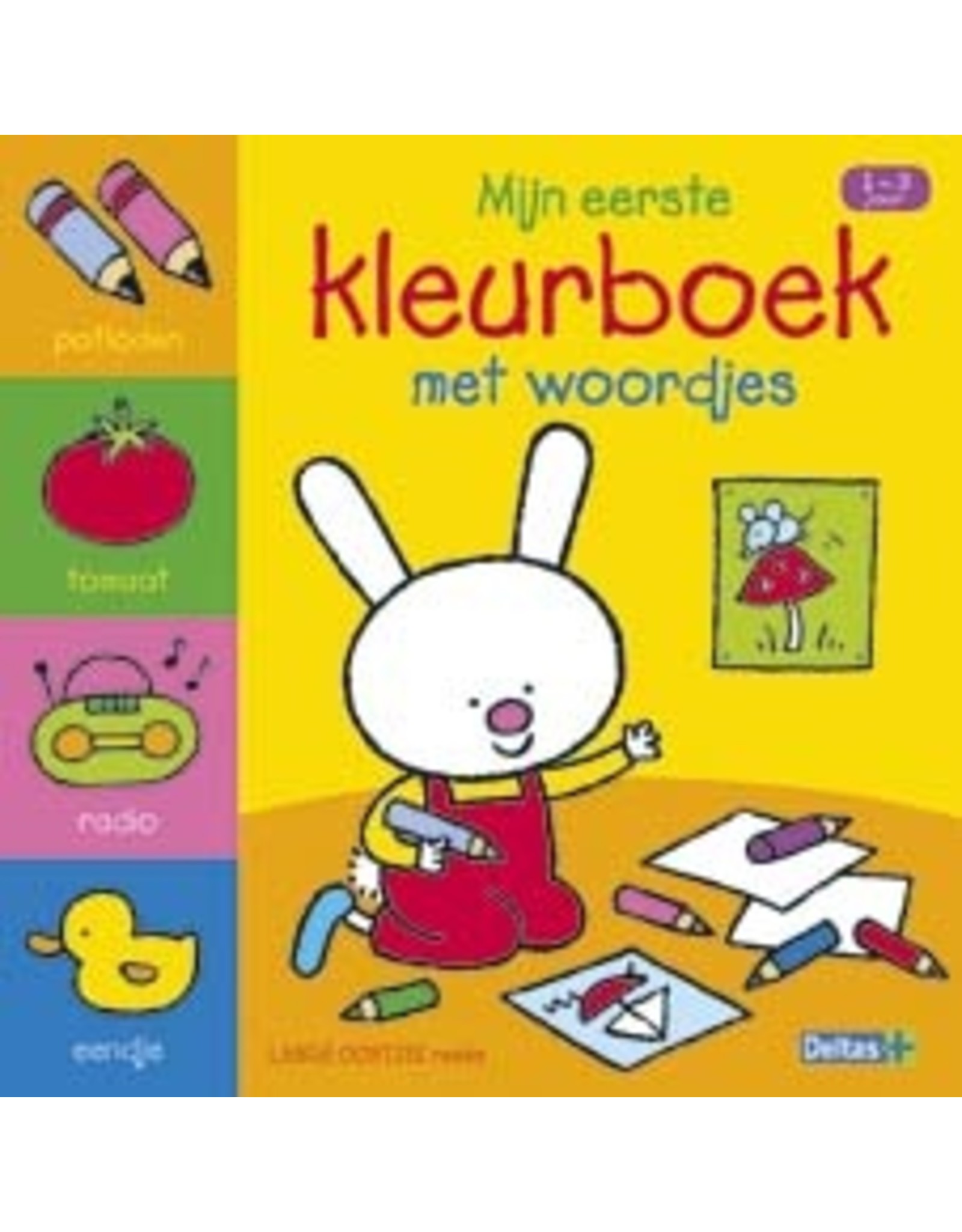 Uitgeverij Deltas Lange Oortjes - Mijn Eerste Kleurboek Met Woordjes