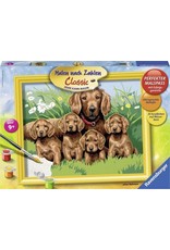 Ravensburger Schilderen op Nummer 284290 Hondenfamilie Ravensburger Schilderen op Nummer 284290 Hondenfamilie
