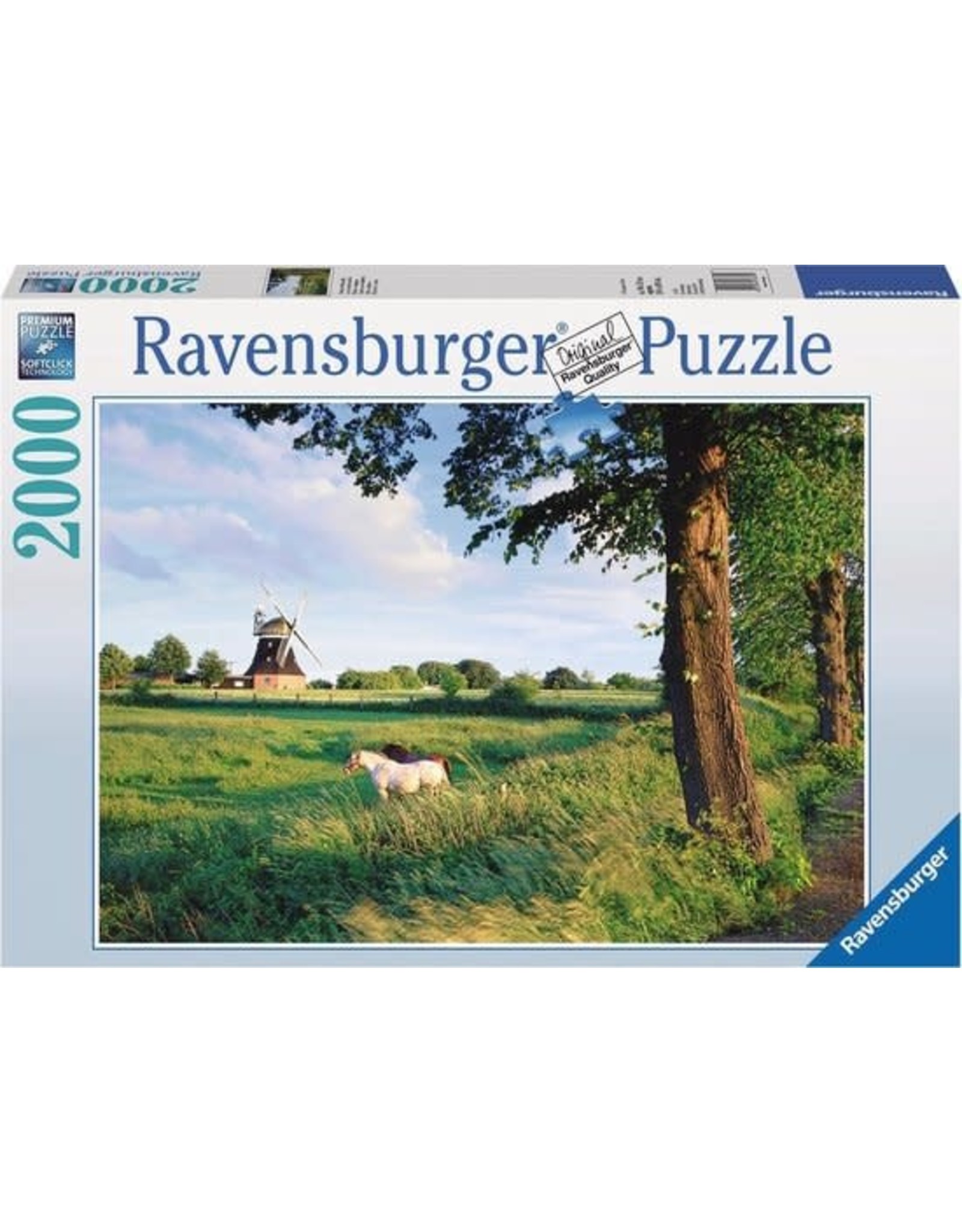 Ravensburger Ravensburger puzzel 166350 Paarden Voor De Windmolen - 2000 stukjes