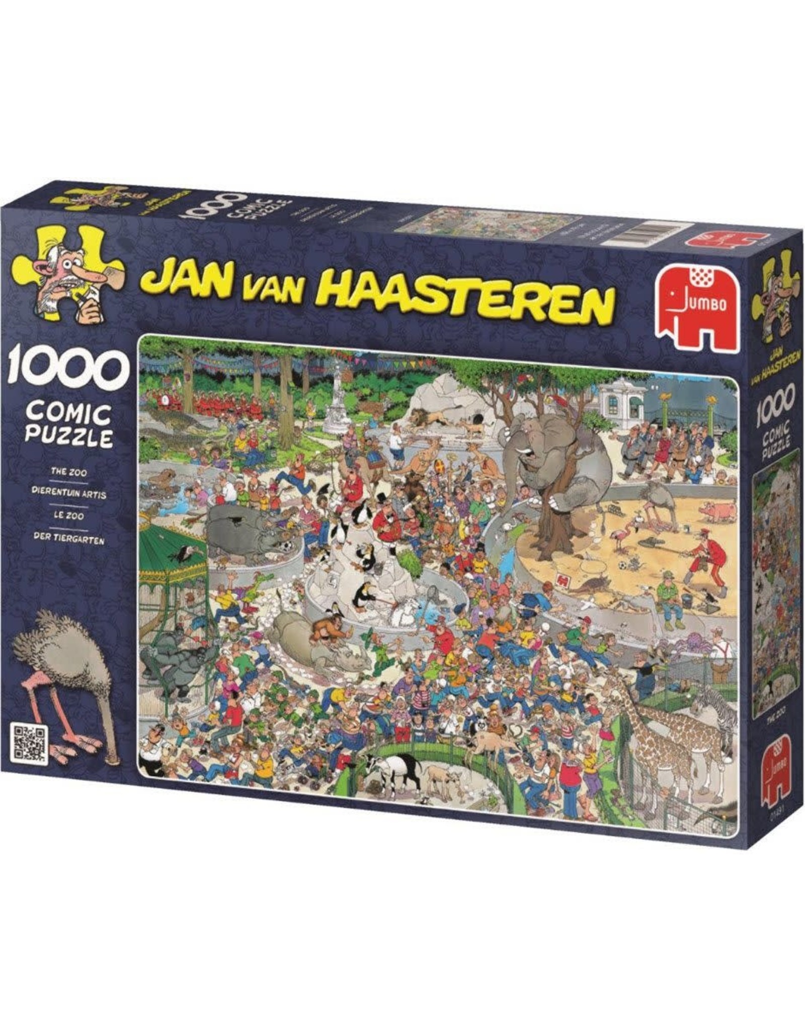 Jumbo puzzel Jan van Haasteren 01491 De Dierentuin stukjes - Marja's Shop