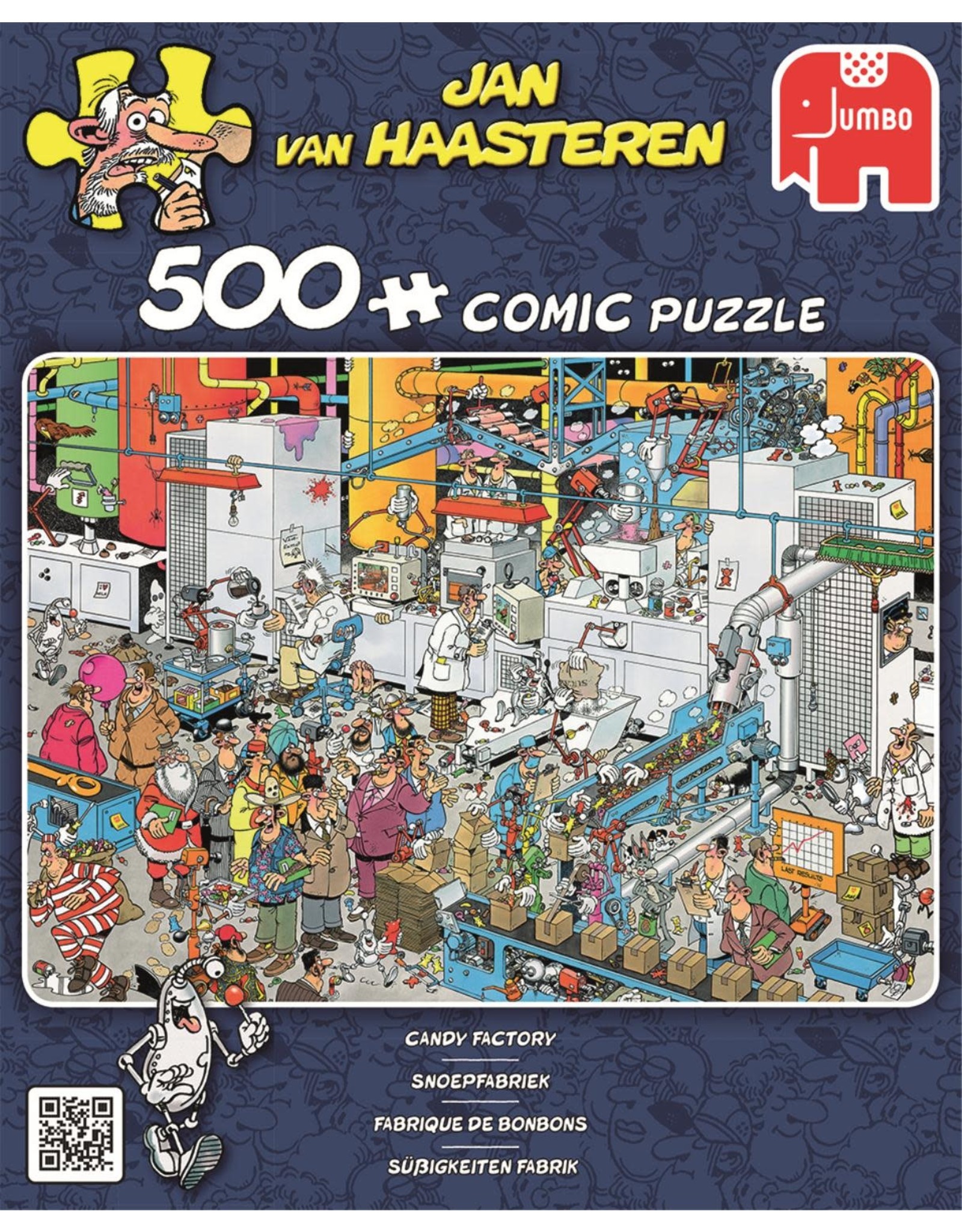 Jumbo Jumbo puzzel Jan van Haasteren 19025 Snoepfabriek 500 stukjes