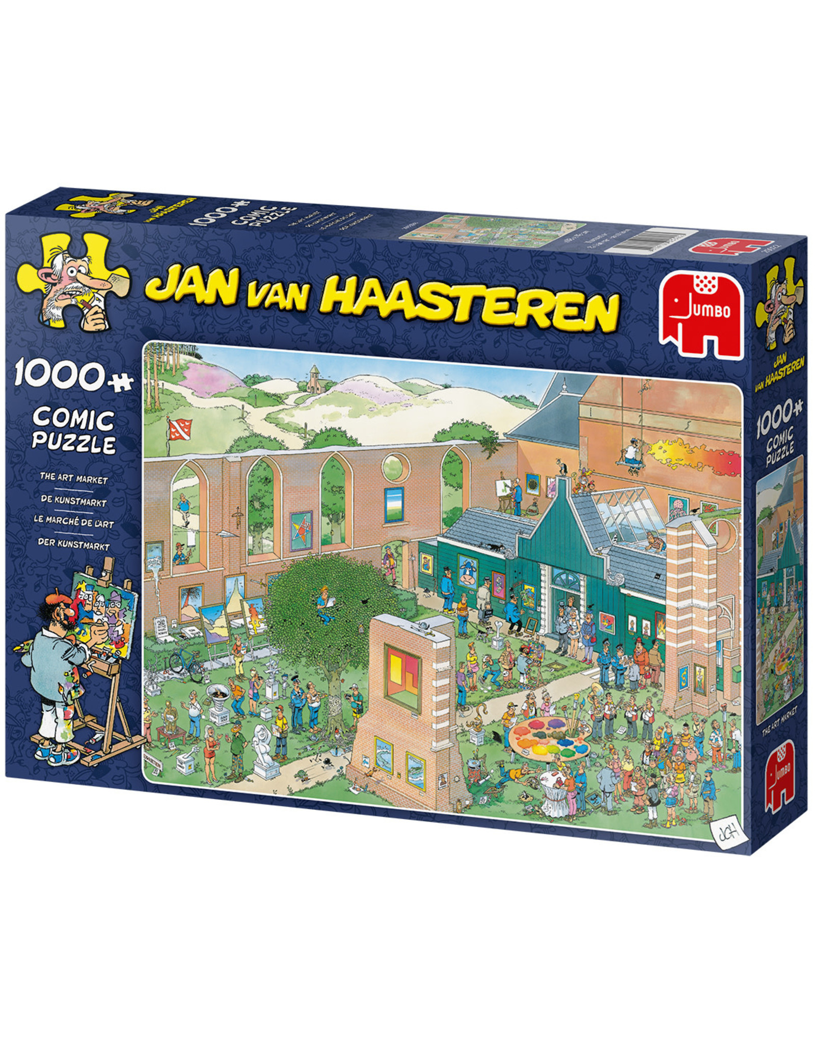 Jumbo Jumbo puzzel Jan van Haasteren 20022 De Kunst Markt 1000 stukjes